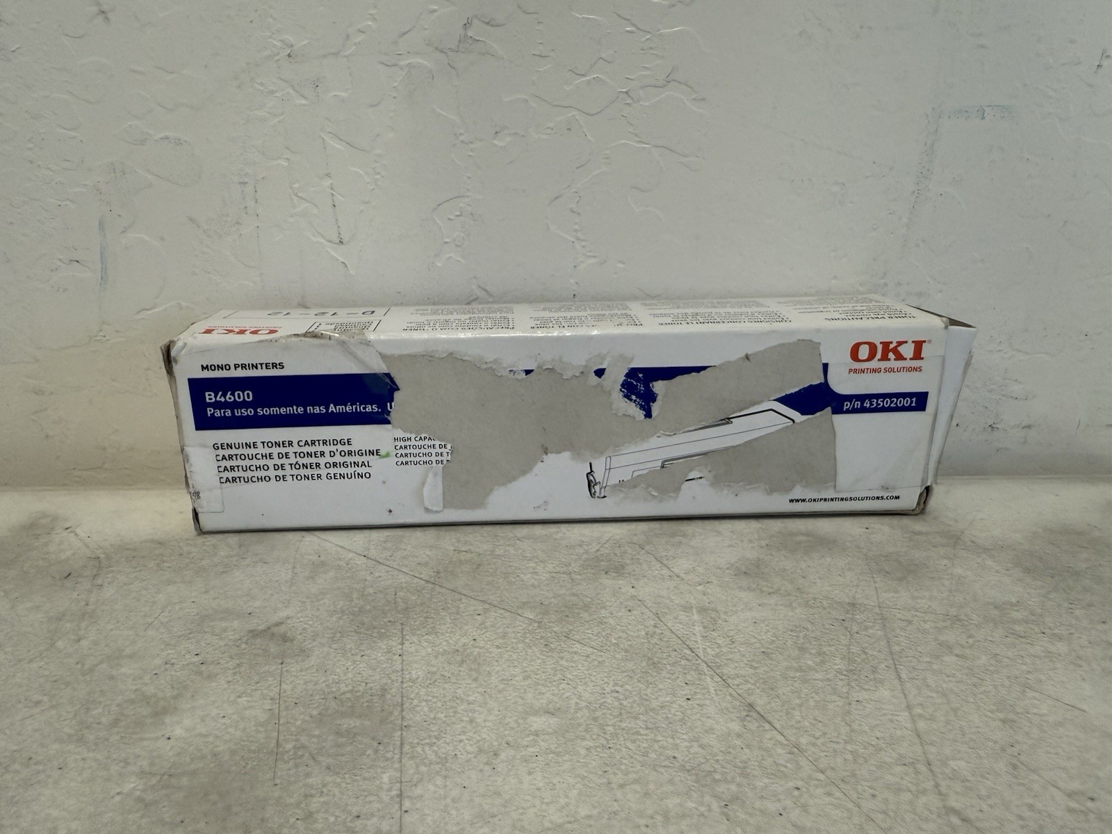 OKIDATA 43502001 Black Toner Cartridge - Factory Sealed Bag Opened Box