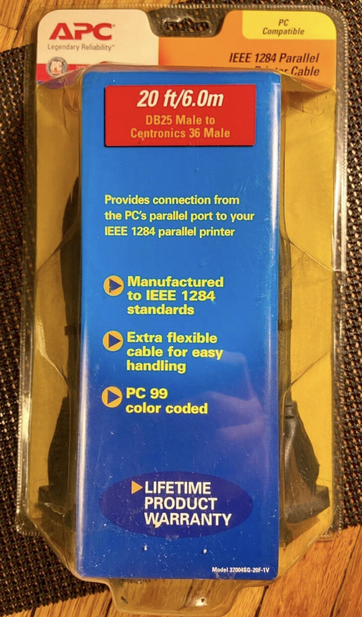 APC 1284 IEEE Parallel Printer Cable Sealed