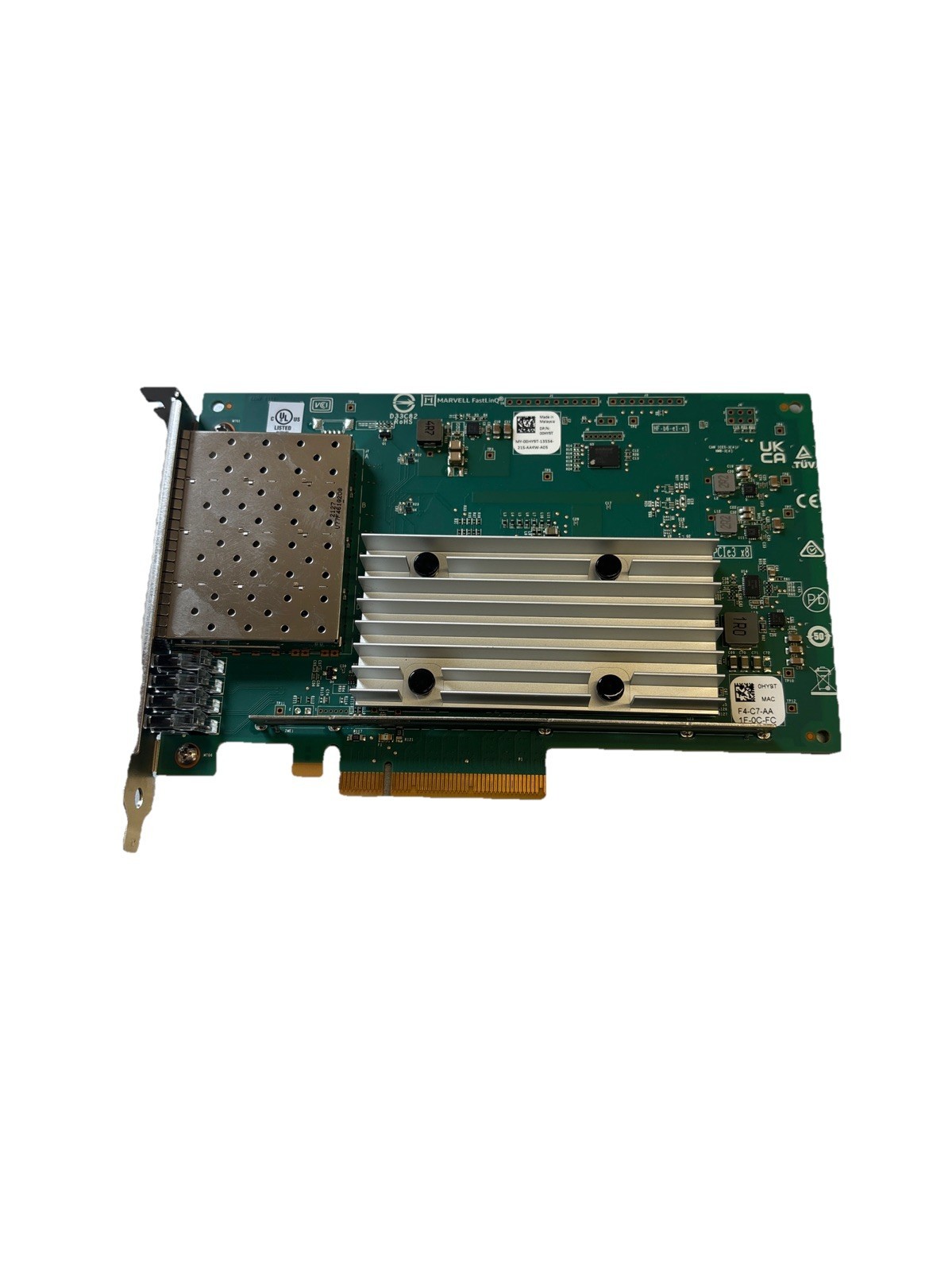 Dell 0HY9T QLogic 41164 Quad-Port 10GbE SFP+ PCIe Network Adapter w60