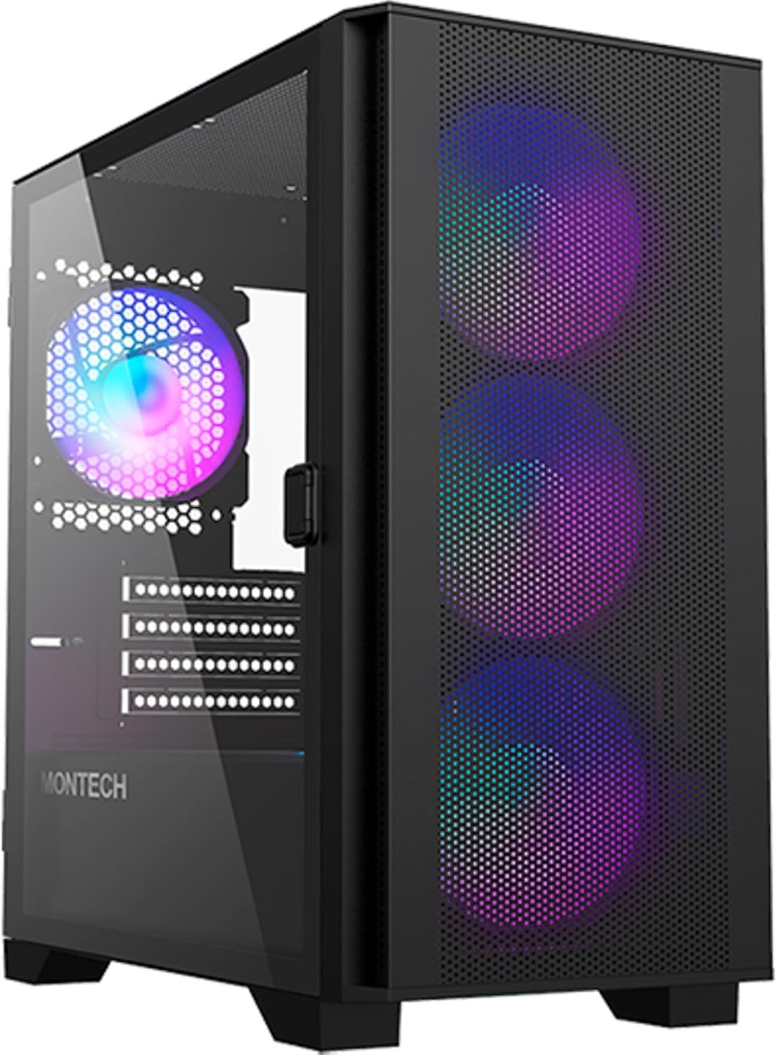 AIR 100 ARGB Micro-Atx Tower with Four ARGB Fans Pre Installed, Ultra-Minimalist