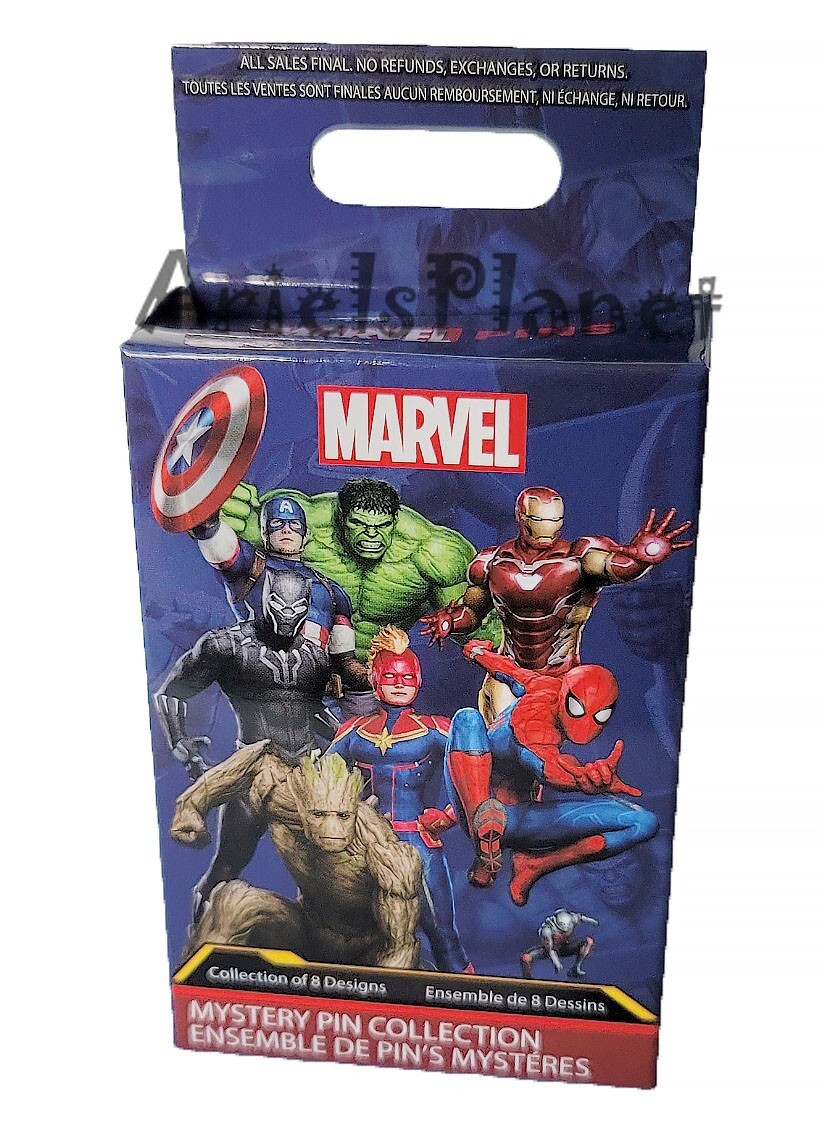 Disney Parks Marvel Super Heroes Mystery Box Set of 2 Pins Sealed