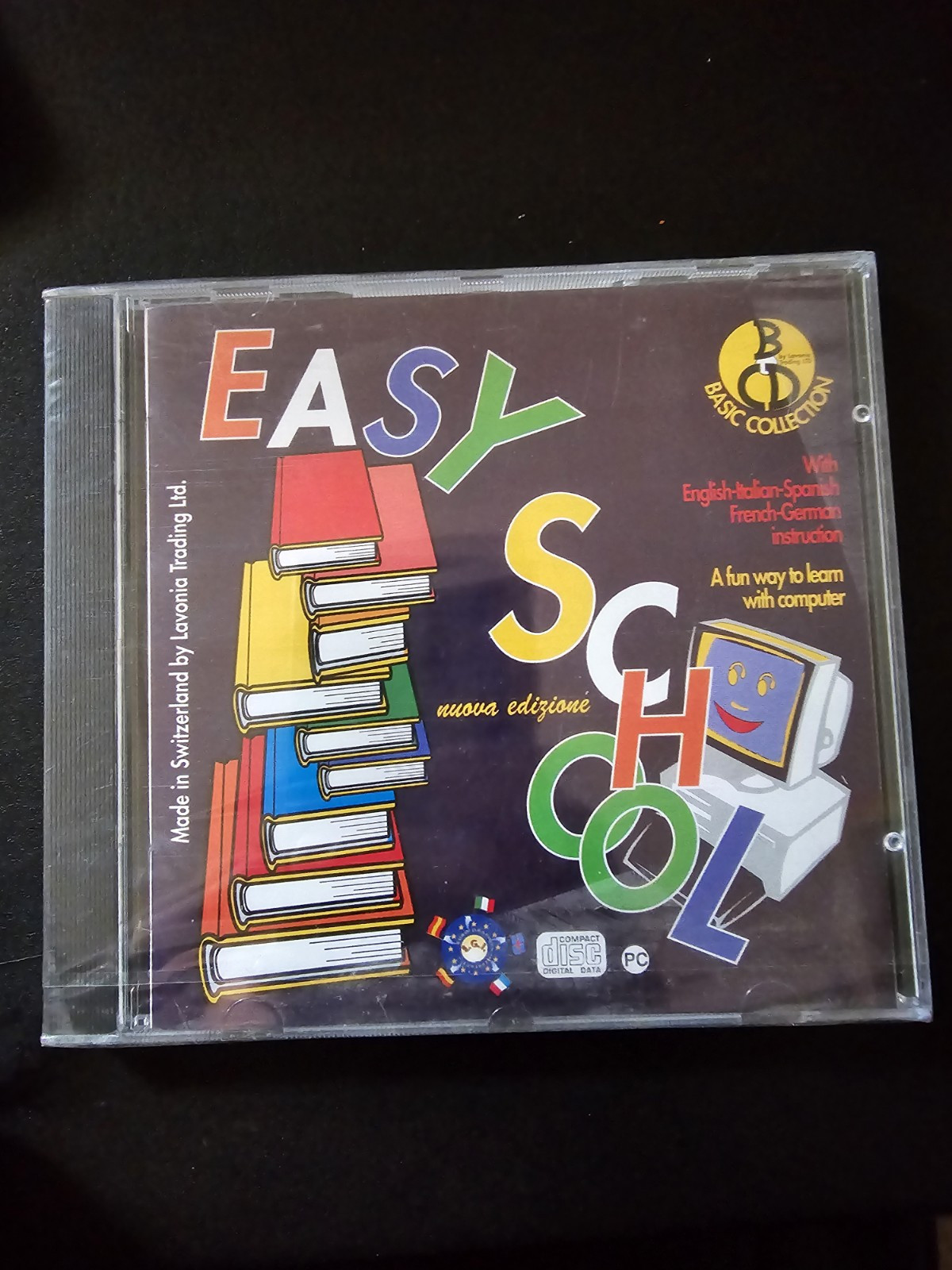 Easy School Basic Collection Bcd Cd-rom Vintage Learn With Computer SEALED 
