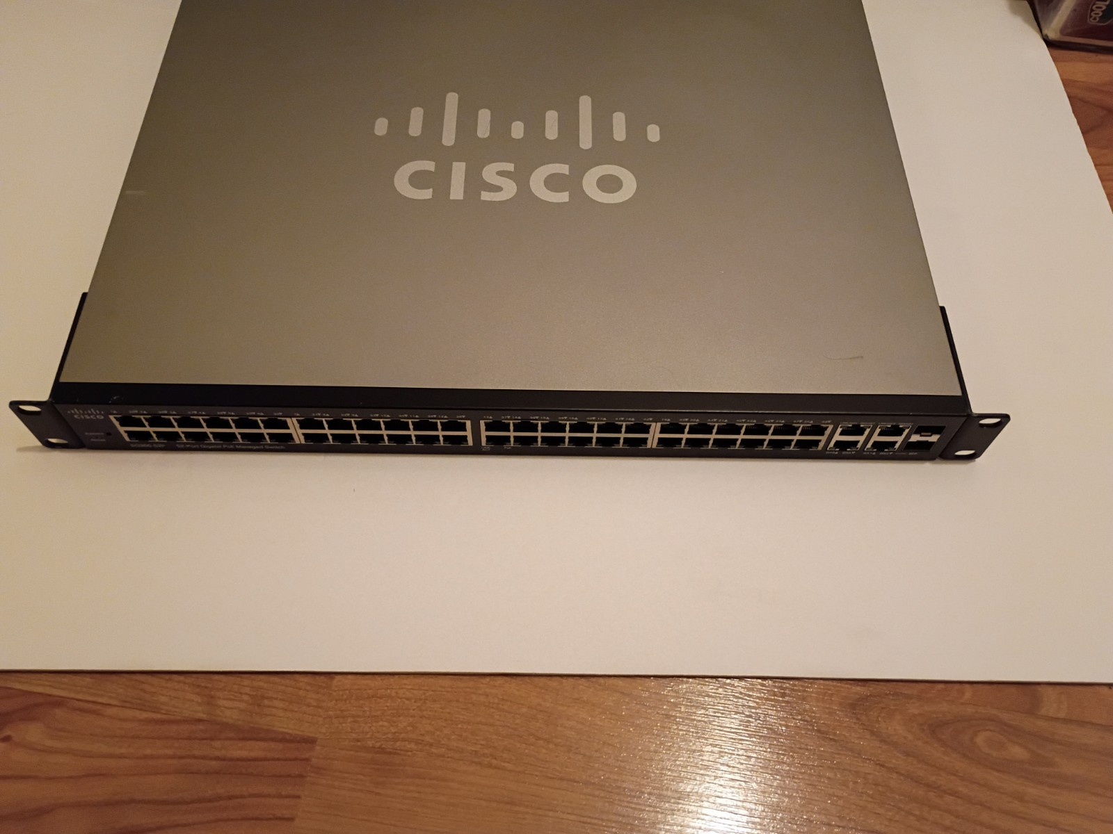 Cisco SG300-52P 52 Port Gigabit POE Managed Switch w/ears Low Price Fast Ship