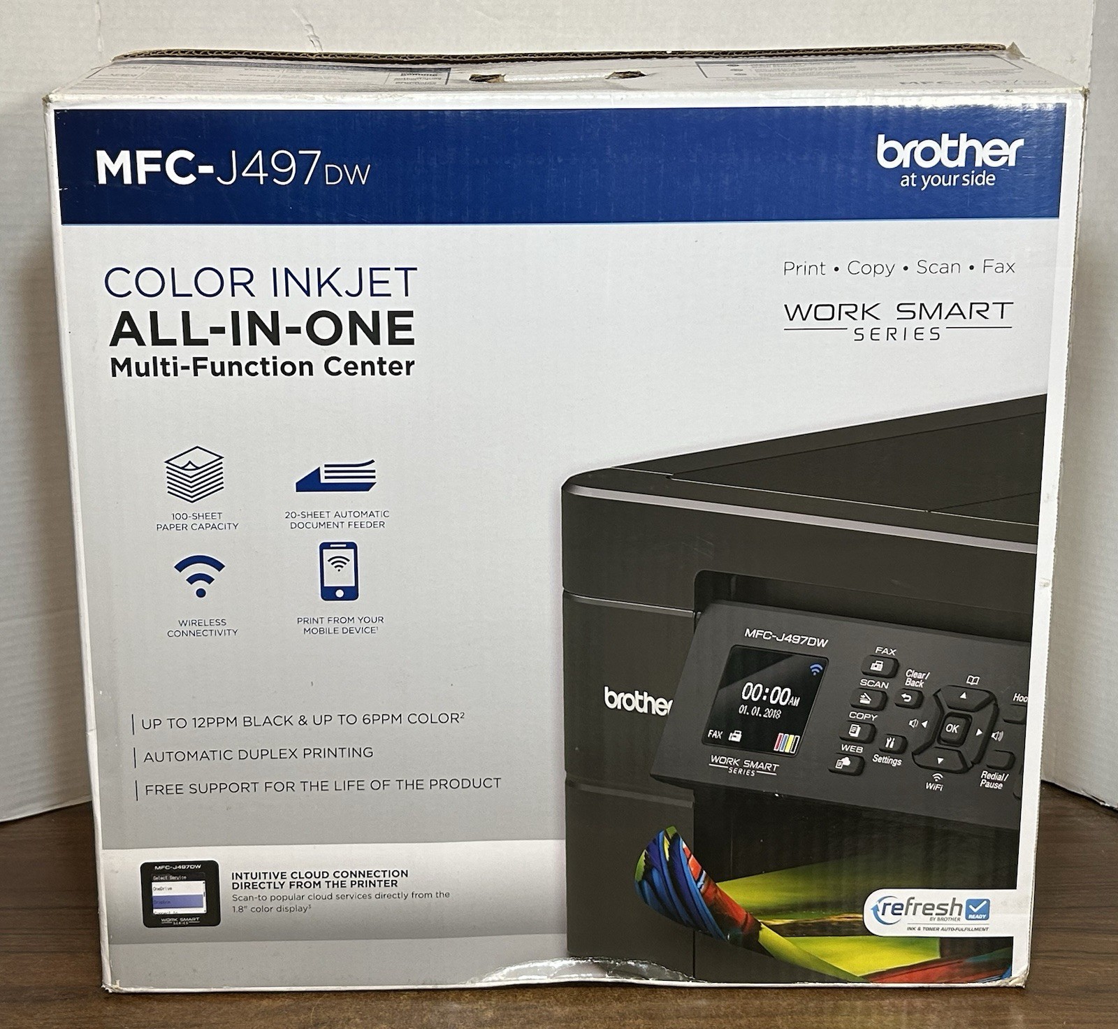 Brother MFC-J497DW Wireless All-In-One Color Inkjet Printer Fully Tested