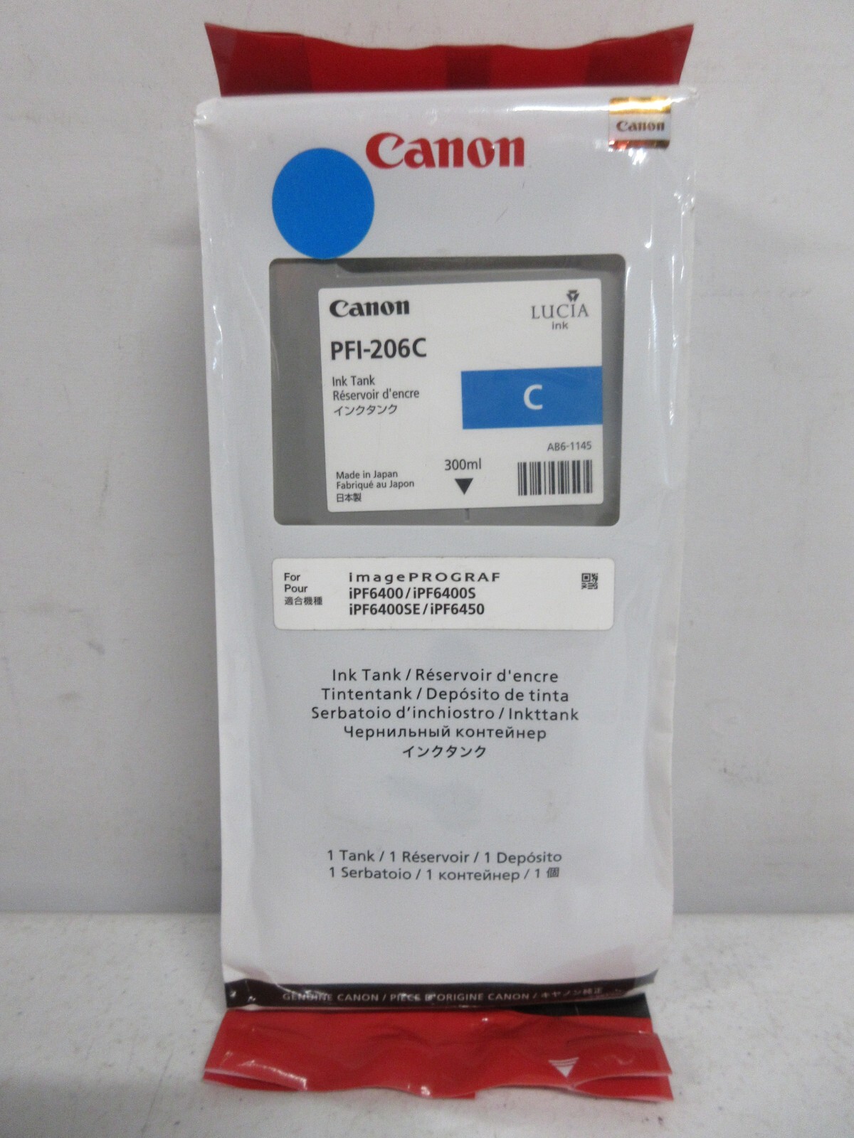 Canon PFI-206 Ink Cartridge GENUINE Black Cyan Magenta Yellow Gray NEW EXPIRED