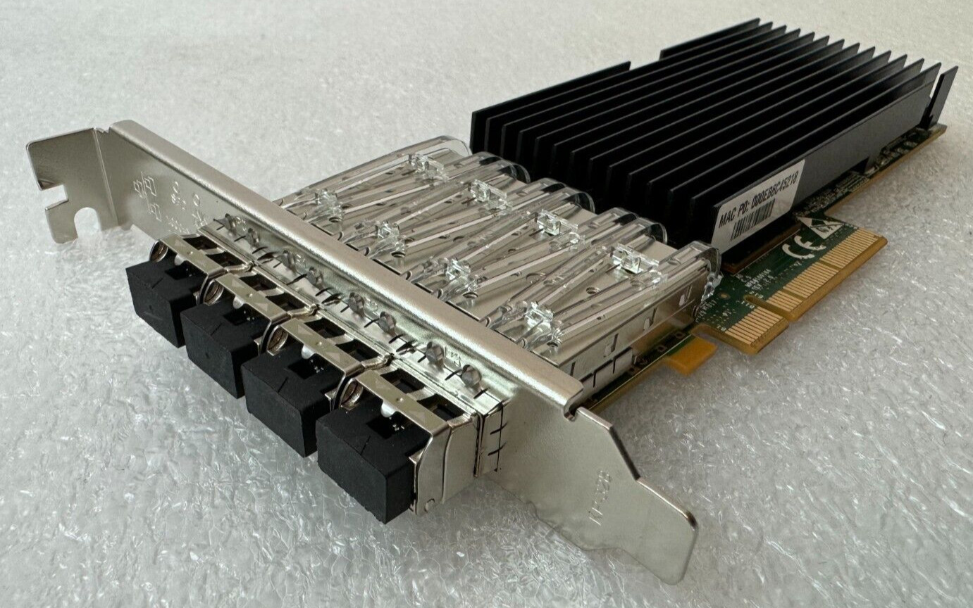 Riverbed 410-00108-01 SFP+ Fiber Quad Port 10 GbE Network Adapter Rev:2.1 MINT