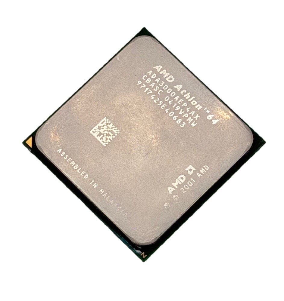 Vintage 2001 AMD Athlon 64 ADA3000AEP4AX CPU Socket 754 Tested
