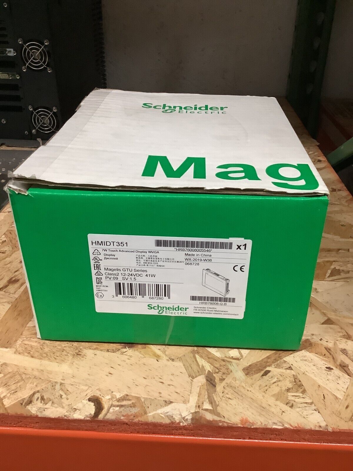 New Sealed Schneider Electric HMIDT351 Harmony GTU Advanced Panel, 7-in  Touch
