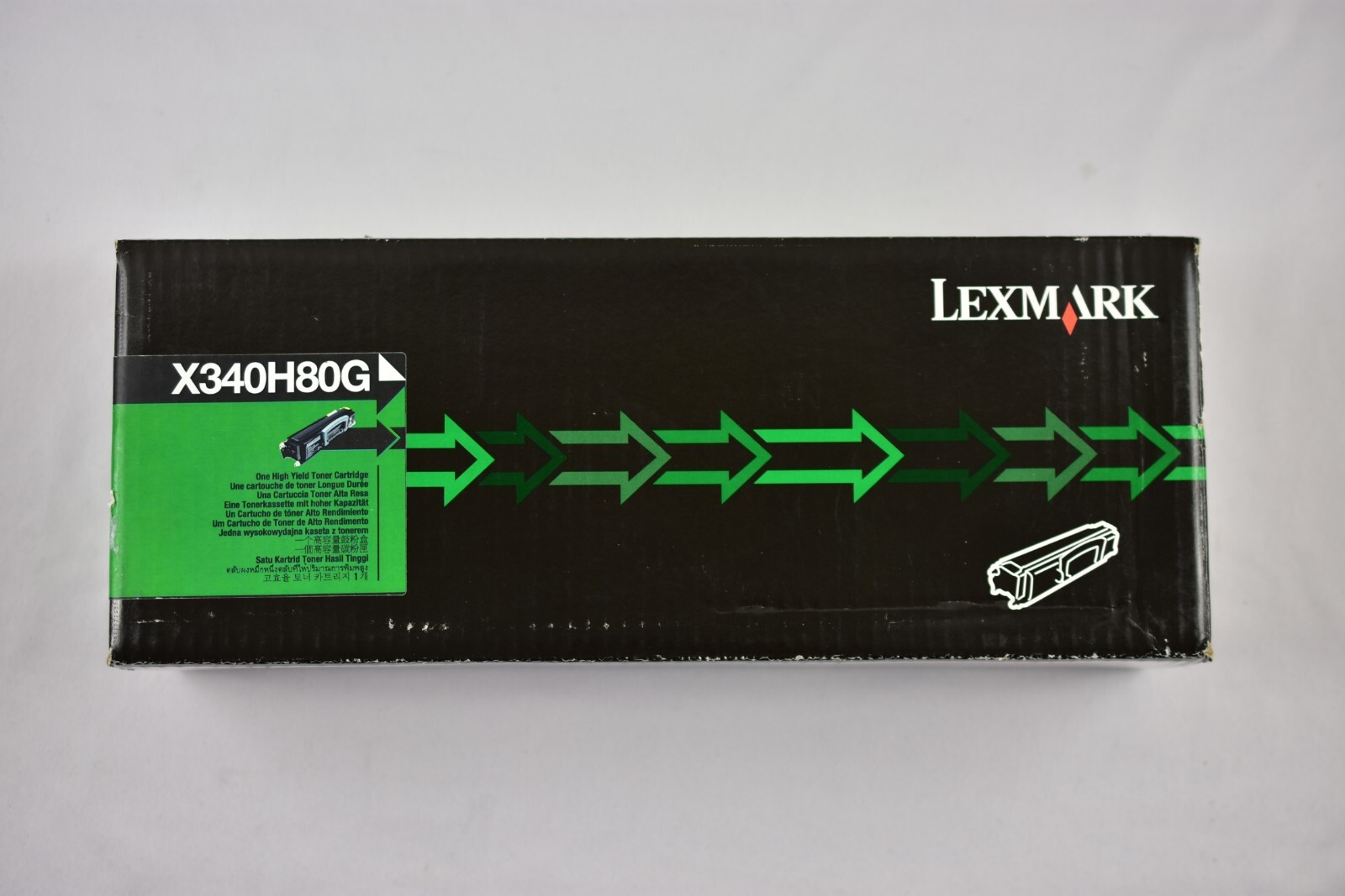 Lexmark X340H80G Black High Yield Toner Cartridge Genuine
