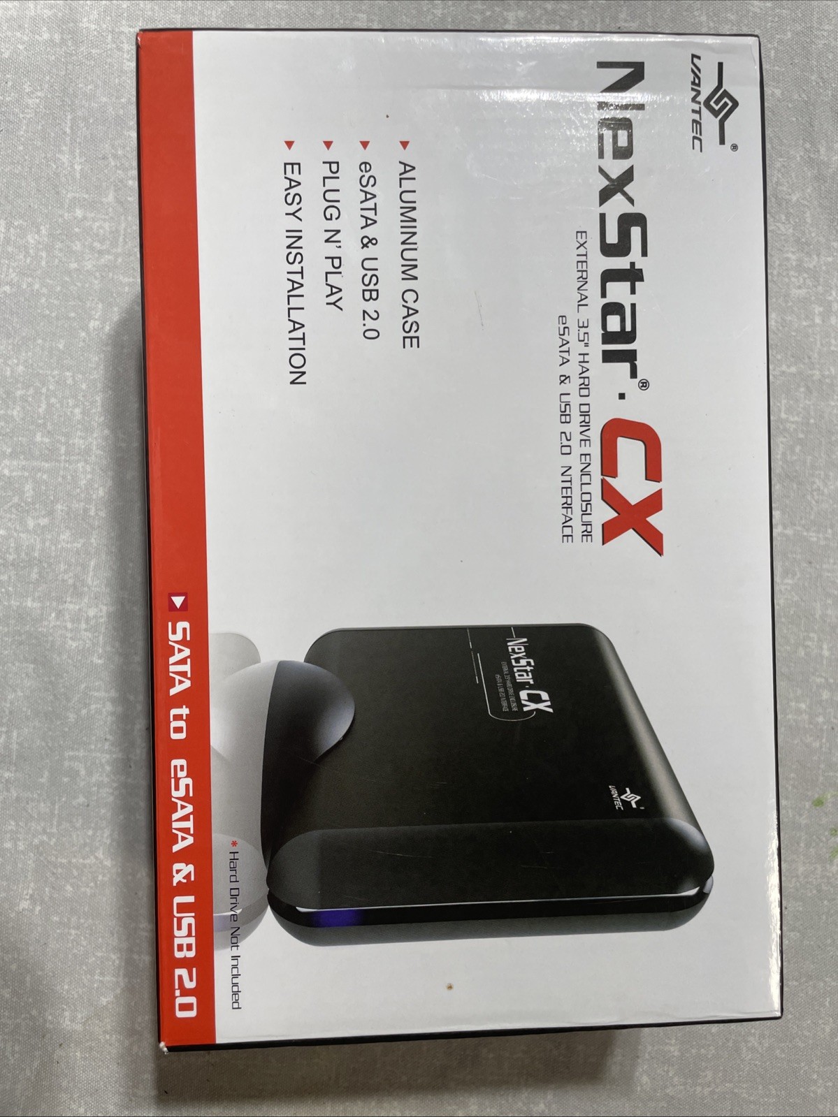 Vantec NexStar CX NST-200S2-BK 3.5-inch SATA to USB 2.0 External Enclosure