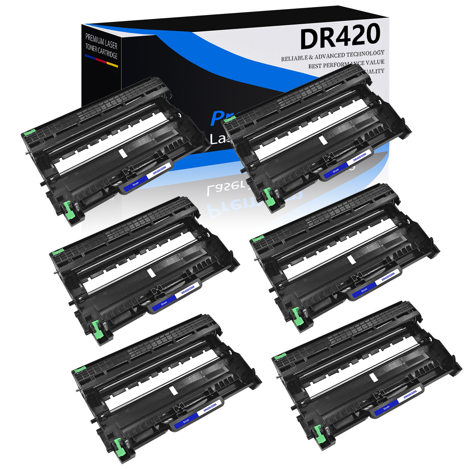 6PK DR420 Drum for Brother HL-2130 HL-2132 HL-2220 MFC-7360N DCP-7065DN 7060D