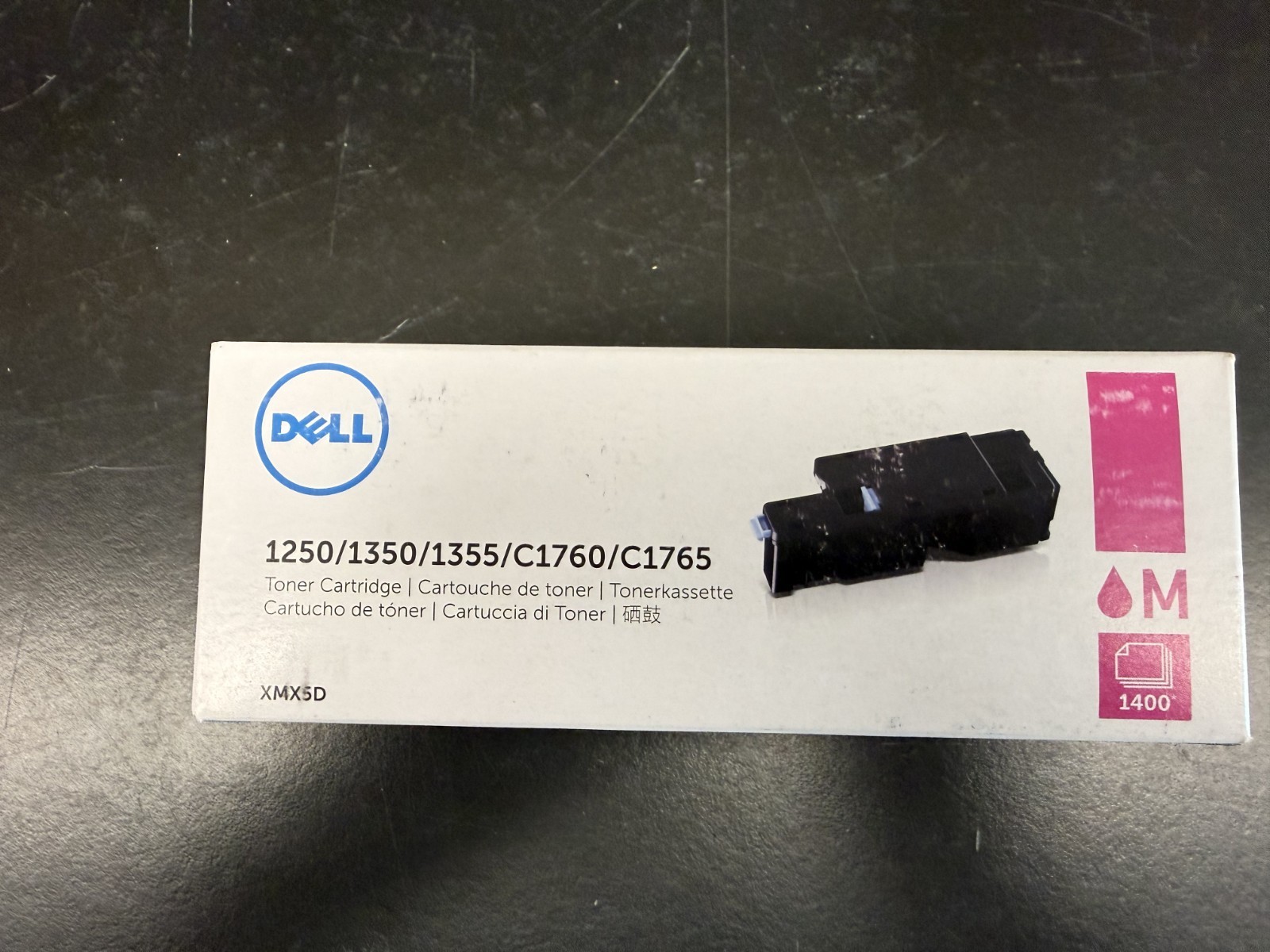 Genuine Dell Magenta Toner CTXMX5D CT202044 for 1250 1350 1355 C1760 C1765