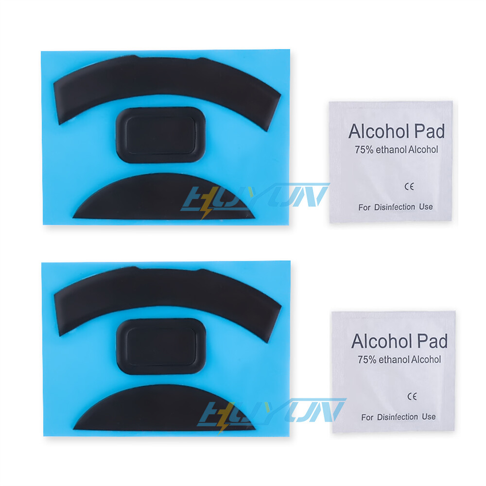 2 Sets Black Rounded Curved Edges Mouse Feet Skates for Razer Deathadder Elite