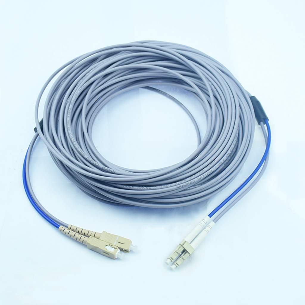200meters Armored Multimode Duplex Fiber Patch Cord(62.5/125)-LC to SC
