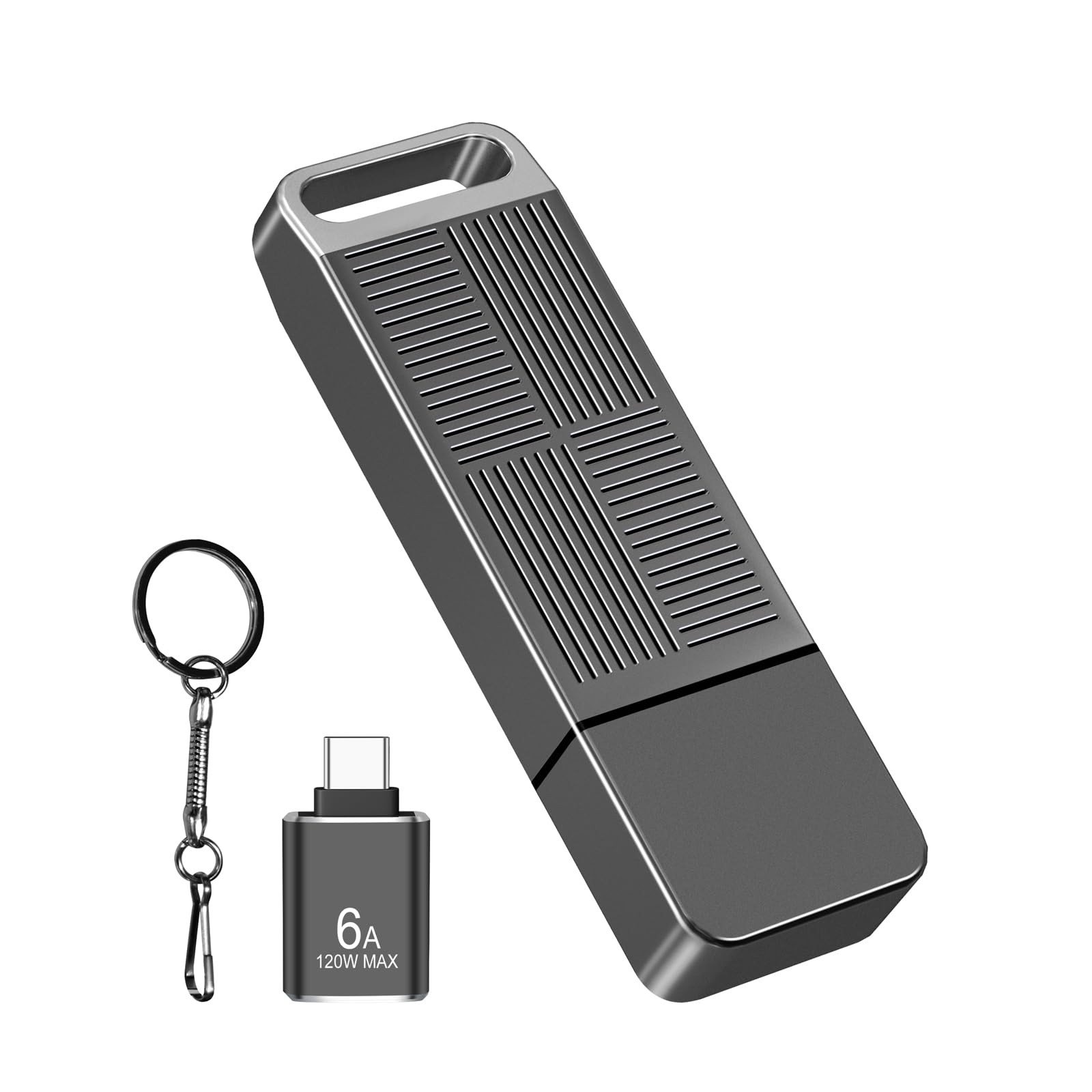 EASTBULL 64GB USB 3.0 Flash Drive with a Adapter, Thumb 64GB, Grey