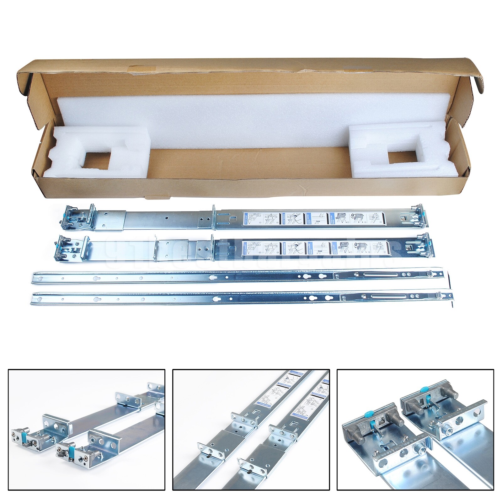 New Fit for Dell PowerEdge R340 R450 1U A8 Static ReadyRails Rail Kit 053D7M