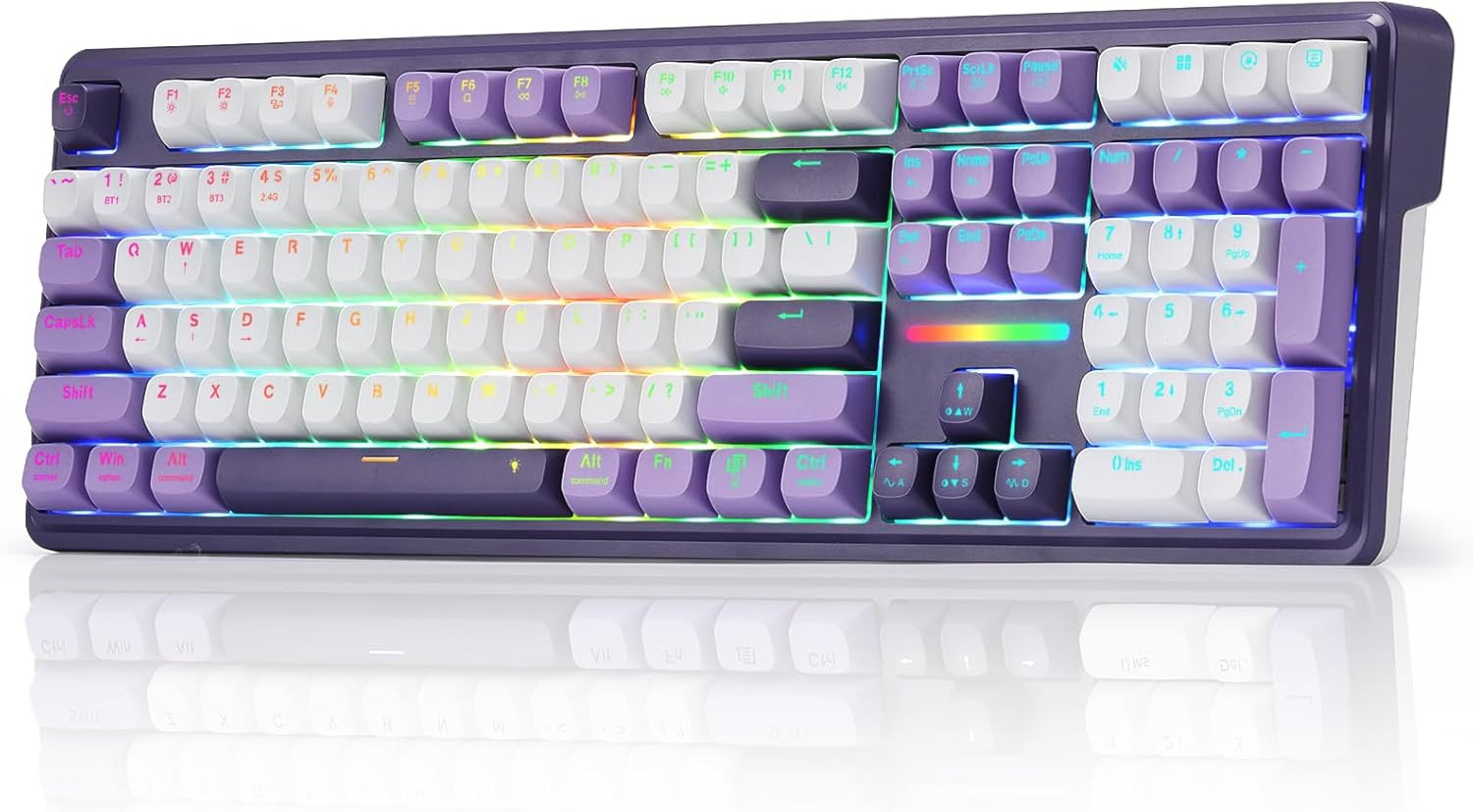K745 PRO Wireless 108-Key Gasket RGB Gaming Keyboard, 4 Hotkeys