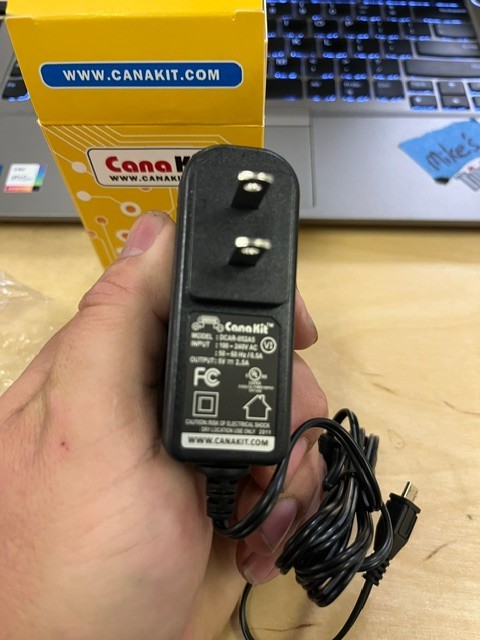 10 pack of Cana Kit Raspberry Pi 3 B+ Power Supply, 2.5 Adapter, 5V