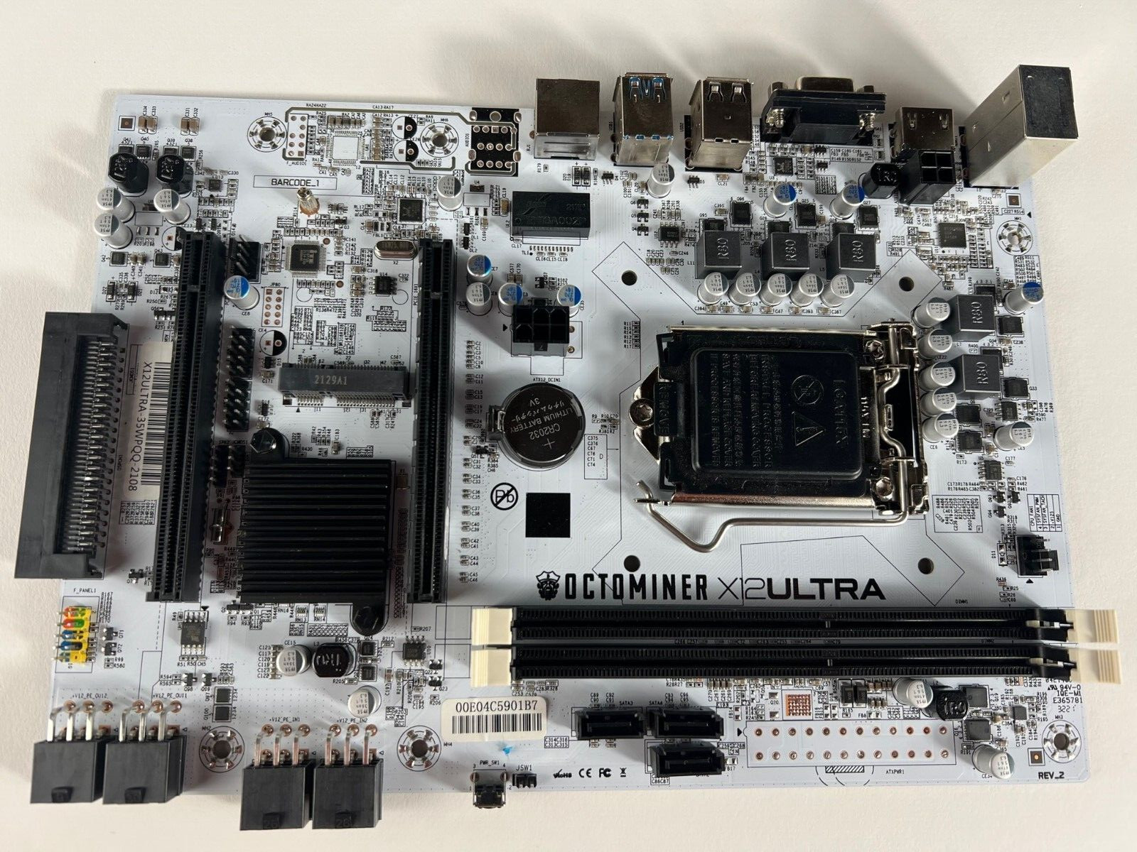 Octominer X12 Ultra Motherboard Rev 2 for Cypto Currency mining