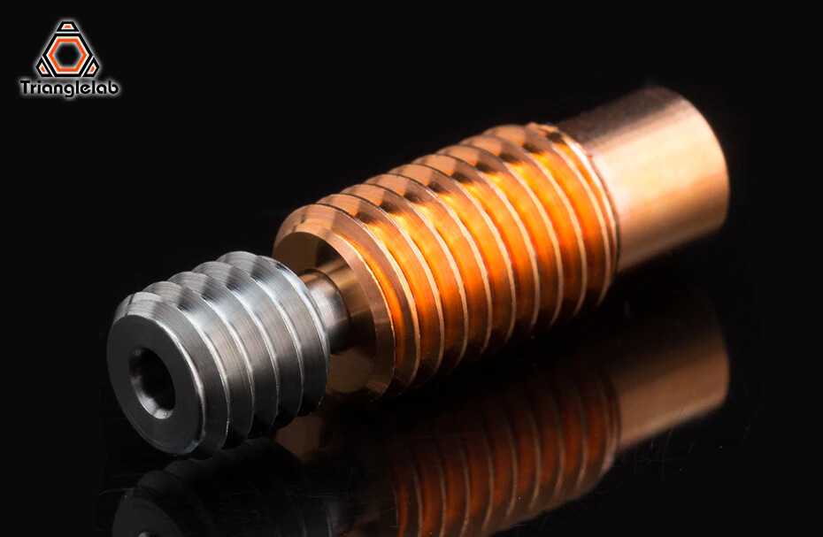 Trianglelab Titanium Alloy Bi-Metal Heatbreak - threaded or Smooth