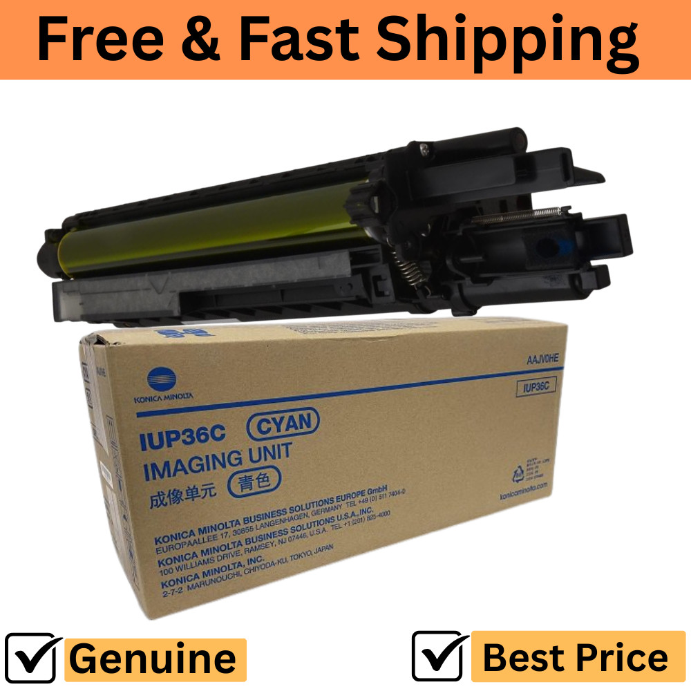 Genuine Konica Minolta AAJV0HE IUP-36C Cyan Imaging Unit C3300i C4000i OEM