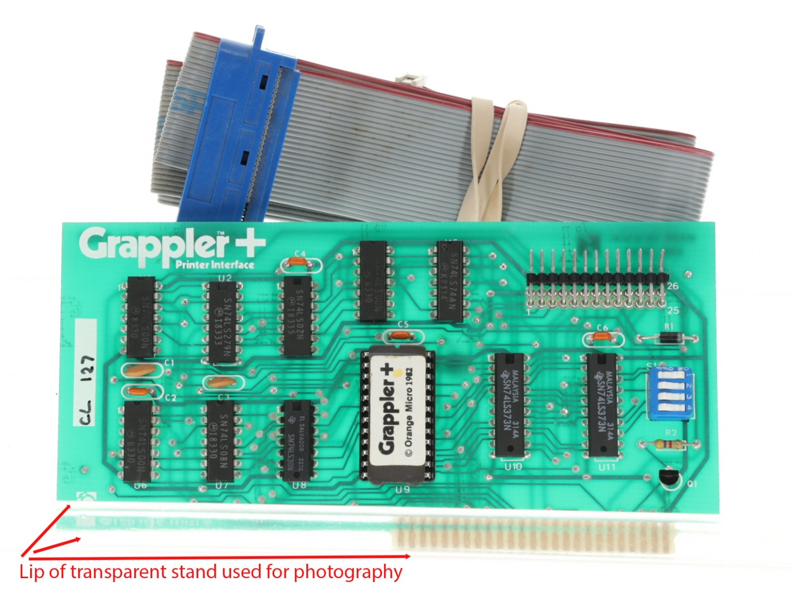 Orange Micro Grappler+ Printer Interface with cable for Apple II series Vintage