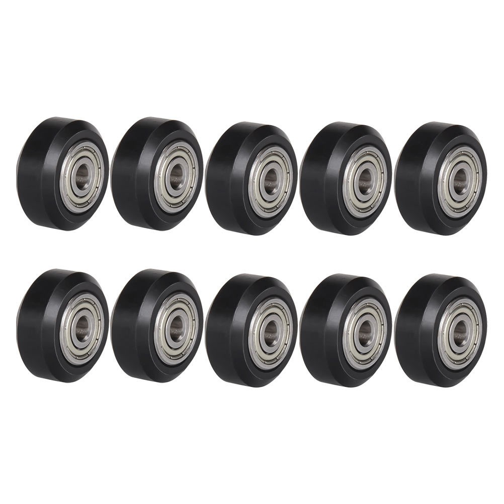 Set of 10 Reusable Plastic Pulley Wheels for 3D Printer V Groove Bearing