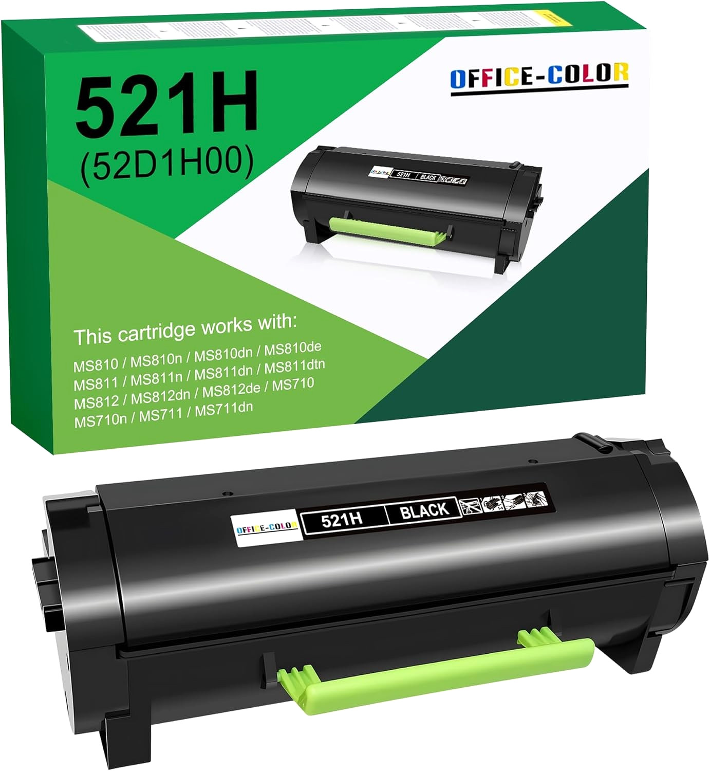 521H 52D1H00 Black Toner Cartridge Lexmark MS710/MS711/MS810/MS811/MS812 Series