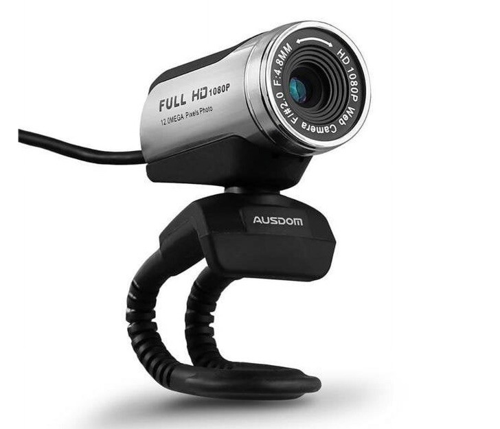 AUSDOM AW615 1080p PC WebCam 12MP with Built-in Mic
