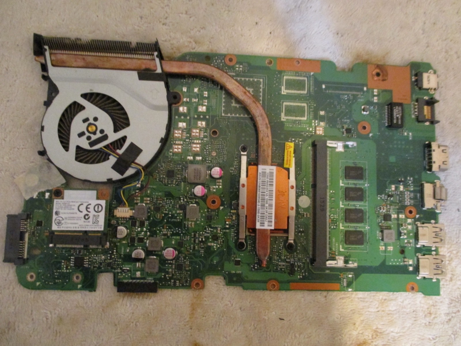 ASUS=X555L X555LA Intel i3-5020U =2.2GHz = Motherboard===WIN 10==