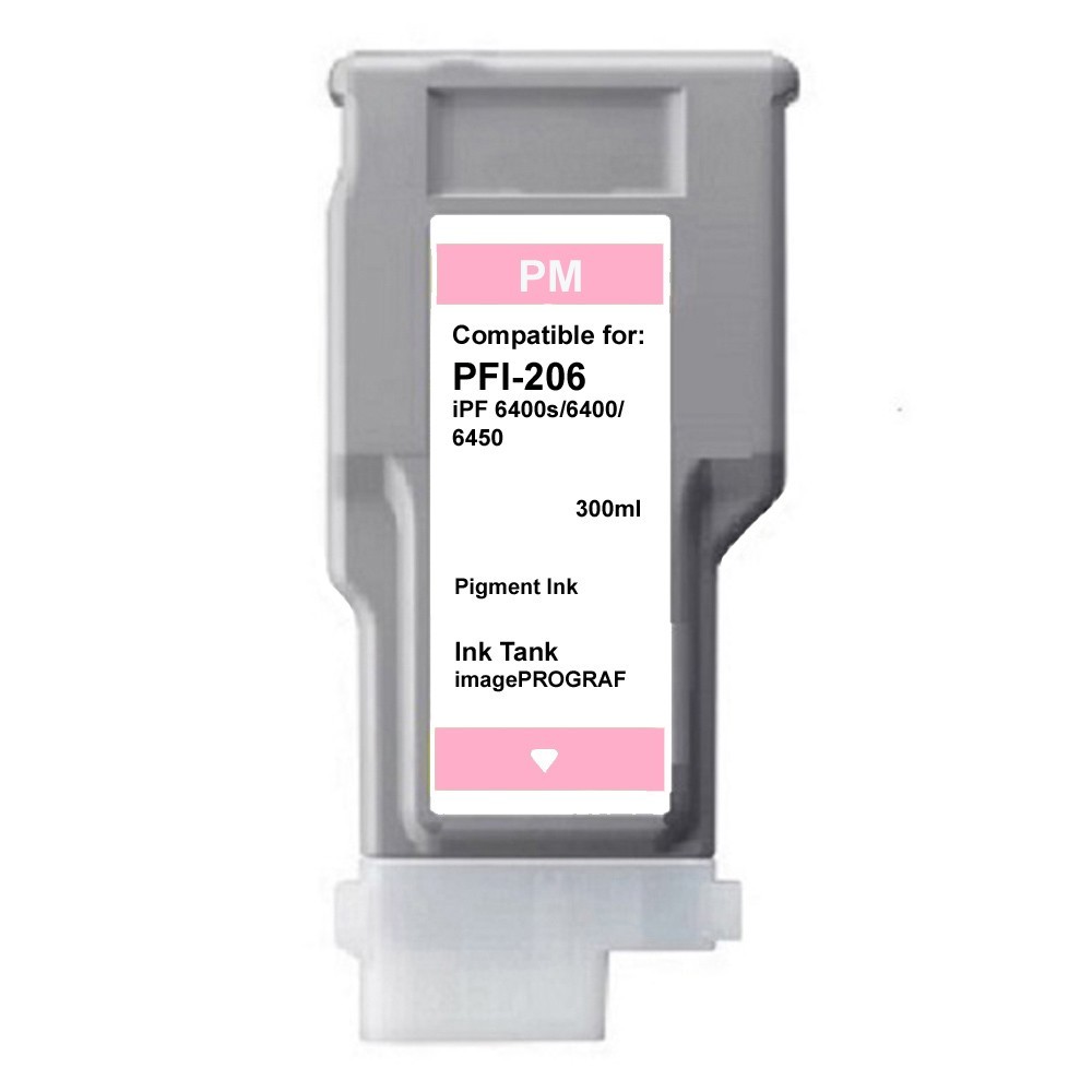 PFI-206 PM Photo Magenta Ink Tank Cartridge For Canon IPF 6400 6400 6450 PFI206