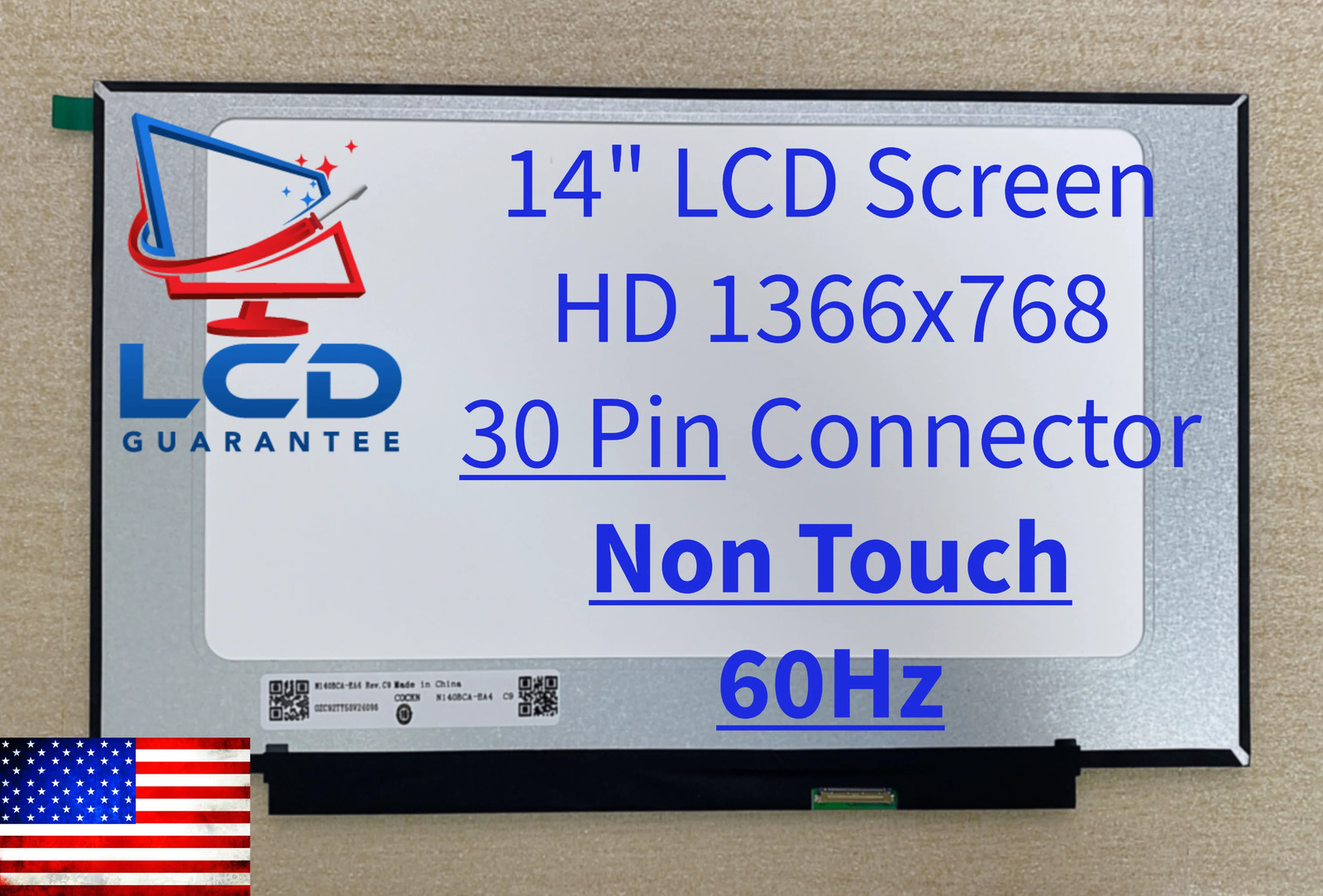 HP 14-DQ0004DX 14" HD 60Hz Non Touch Laptop LCD Screen