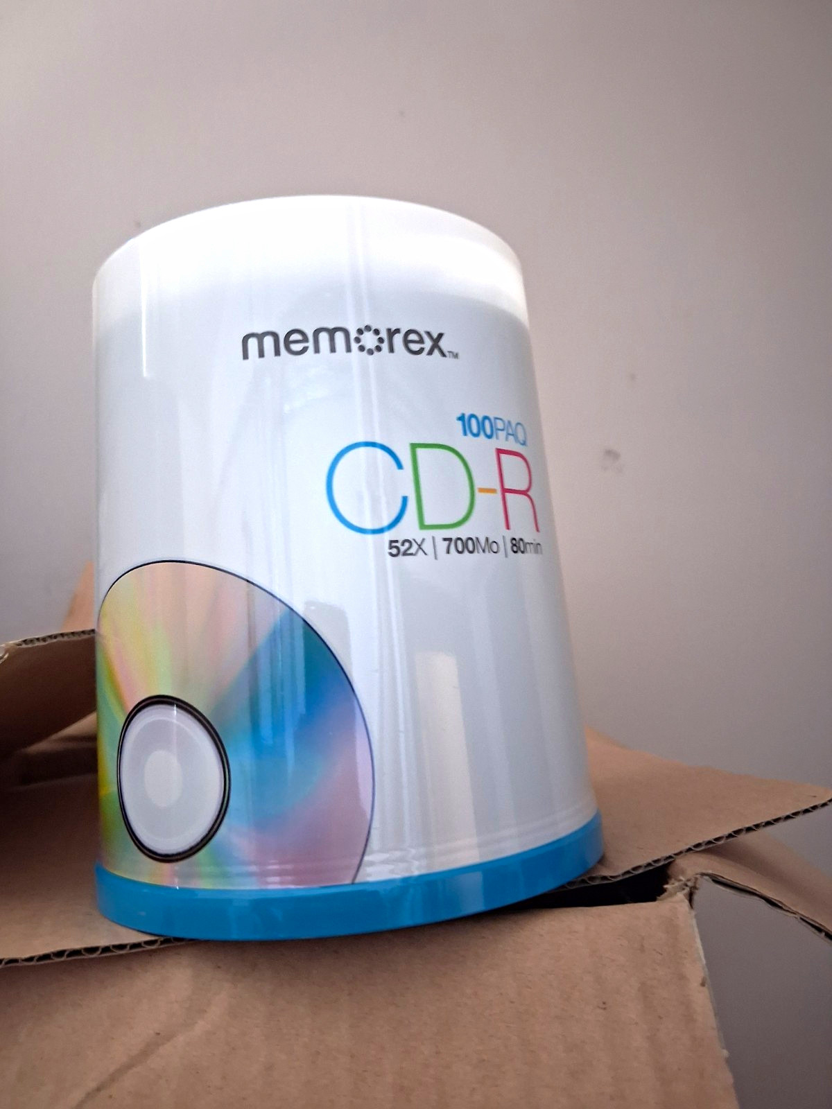 Memorex CD-R 100 Pack 52x 700MB 80min Recordable Discs Spindle