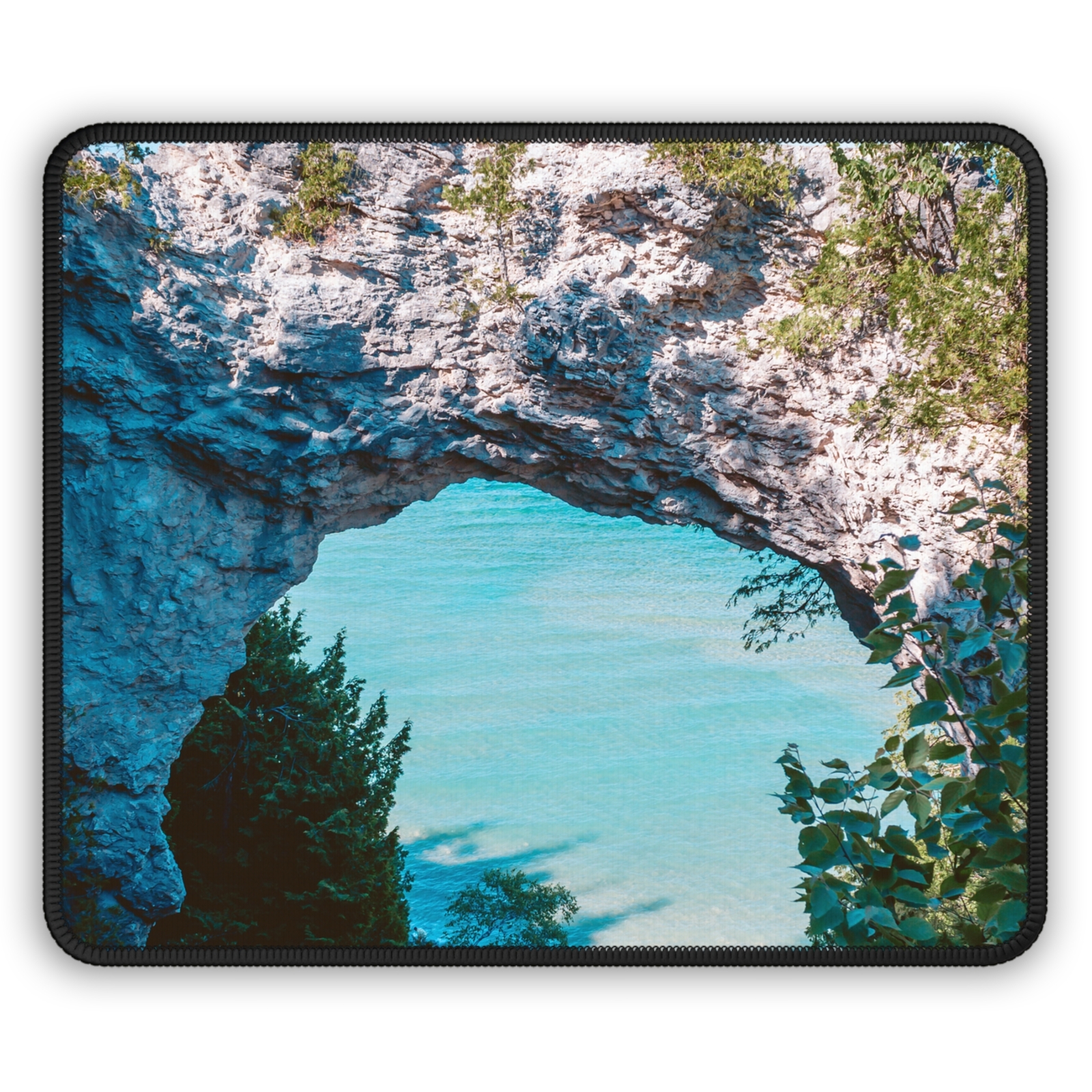 Capture the Majesty of Arch Rock - Mackinac Island Michigan Mousepad