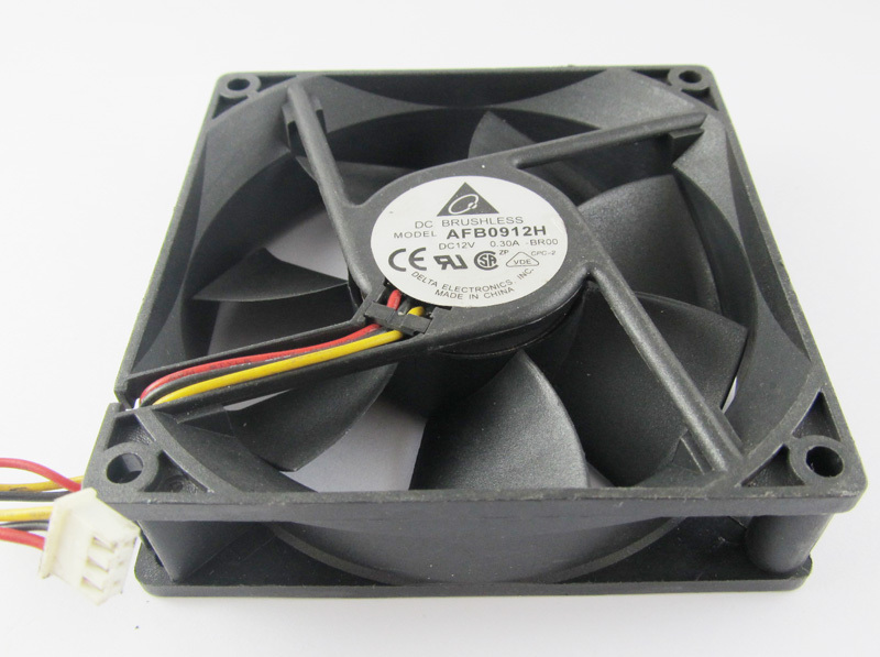 1PC DELTA AFB0912H 9025 92x92x25mm 92mm 12V 0.3A 51CFM 3 wire DC Cooling Fan