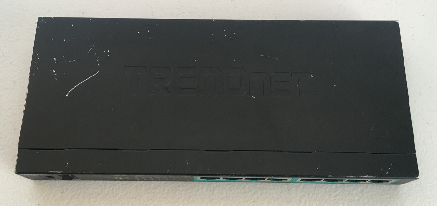 TRENDnet TPE-TG83 8-Port Gigabit PoE+ Switch (No Cords / Scuffs)
