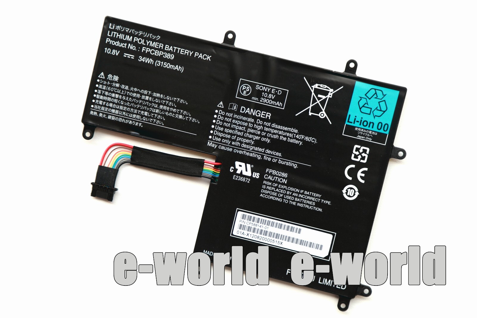 34Wh New FPCBP389 Genuine Battery for Fujitsu Stylistic Q702 E236872 FPB0286