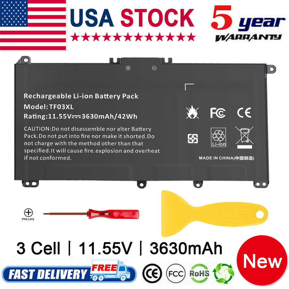 TF03 TF03XL US Battery for HP Pavilion 14-BK 14-BF 14-BP 15-CC 15-CD TFO3 TFO3XL