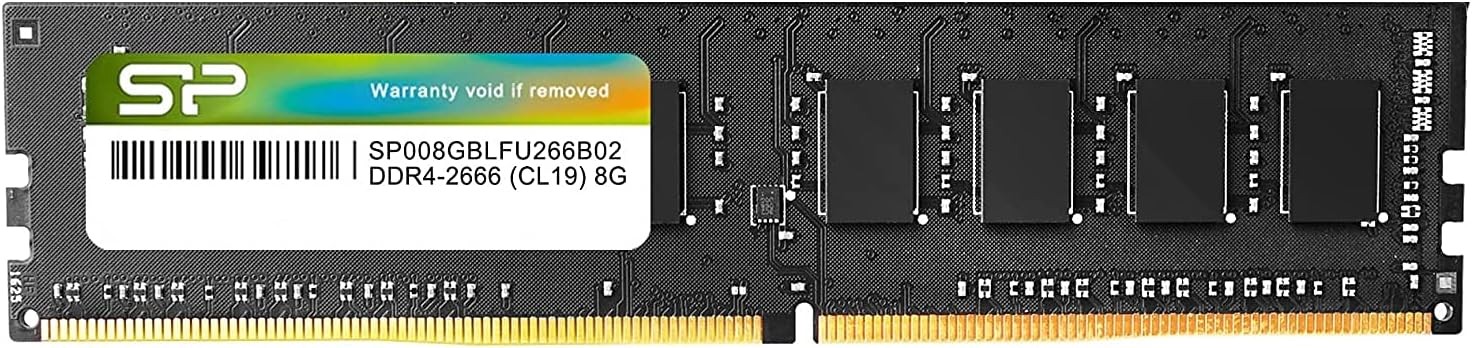 Silicon Power DDR4-2666 (PC4-21300) 8GB 288Pin 1.2V CL19 Desktop PC Memory