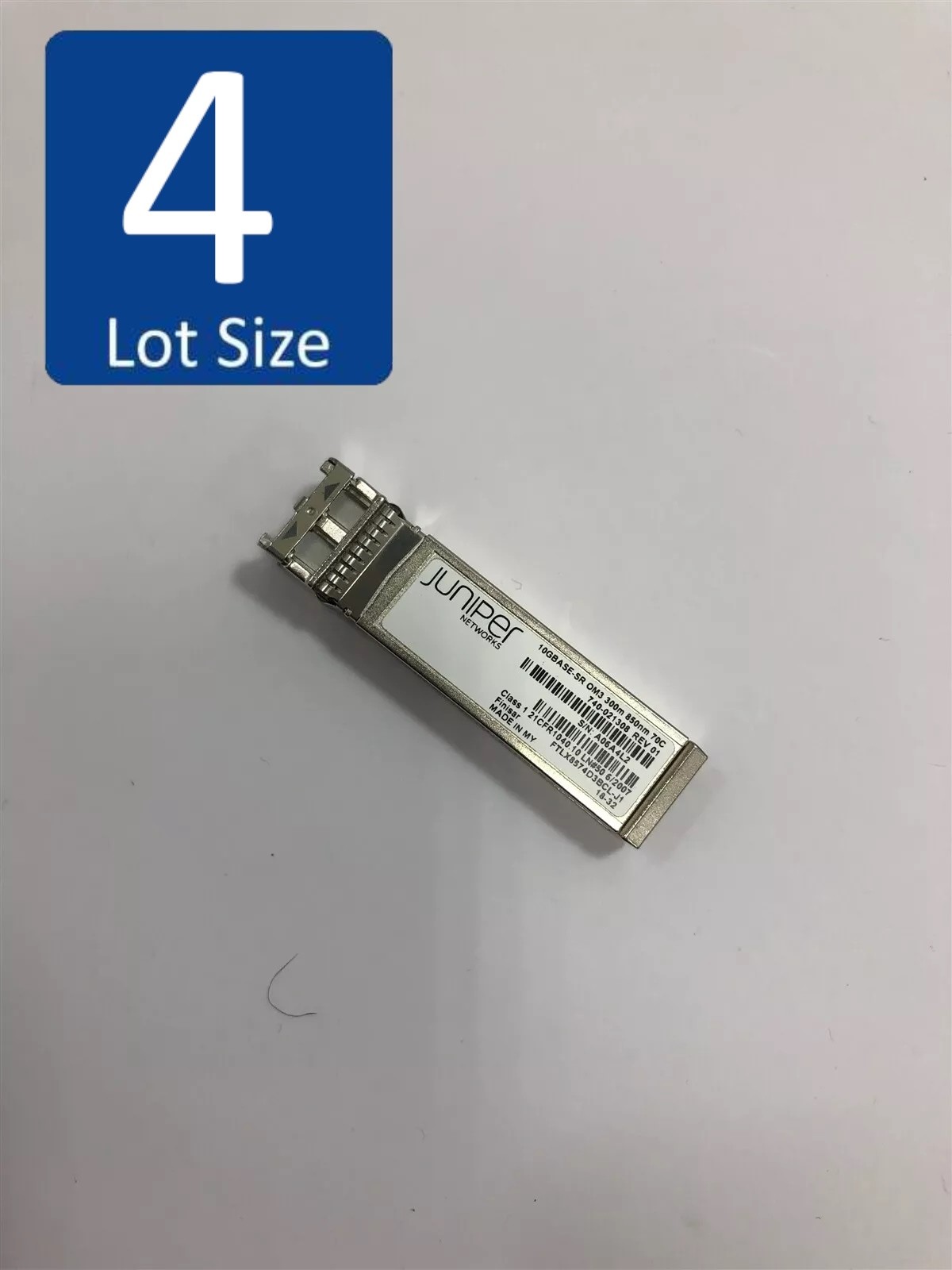LOT OF 4 Juniper 10GBASE-SR OM3 850nm 740-021308 Transceivers FTLX8574D3BCL-J1