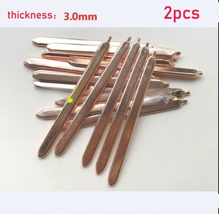 2PCS length 50-400mm Flat Heat Pipe for Cooling Laptop CPU GPU Heatsink 8x3.0mm