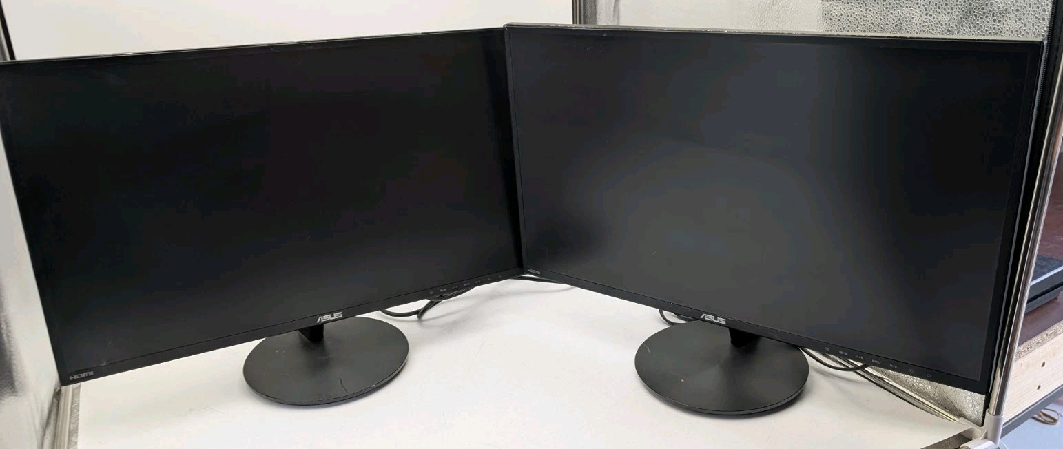 Pair of ASUS VN247HP LED LCD Monitors with Stands