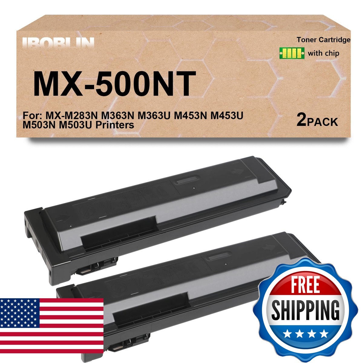 IBOBLIN MX-500NT Black Toner Cartridge High Yield