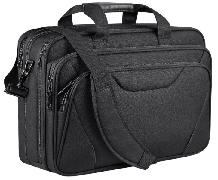 Maletín portátil premium 17.3″ expandible impermeable para trabajo y viaje