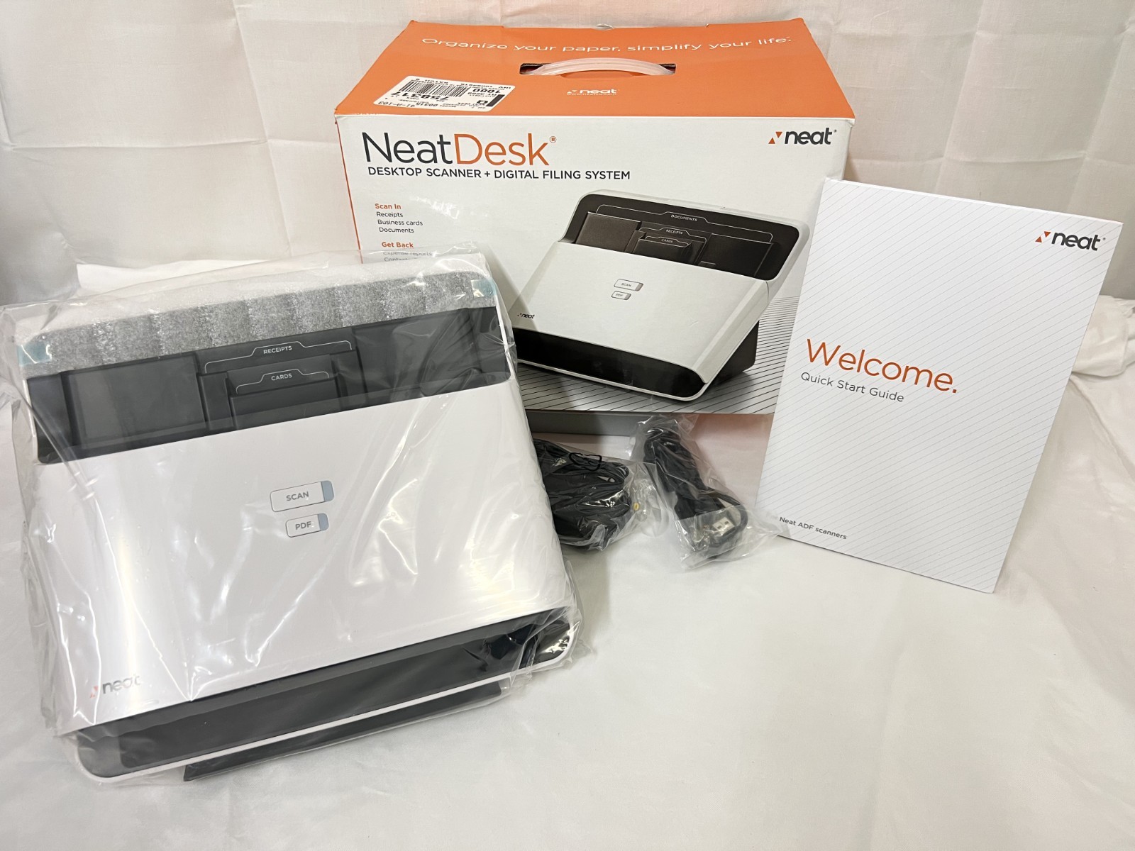Neat NeatDesk Desktop Scanner & Digital Filing System NIB ND 1000