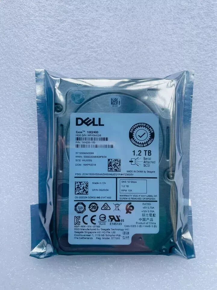 Dell Entreprise Plus 1.2 TB 2.5" SAS-3 Internal Desktop Drive (G2G54)