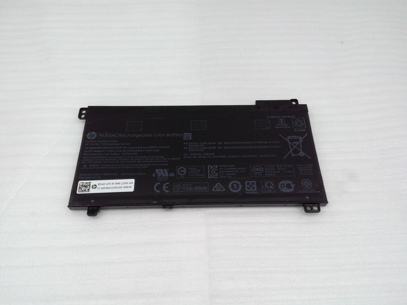Genuine RU03XL  Battery for HP ProBook x360 440 G1 ProBook x360 11 G3 Series
