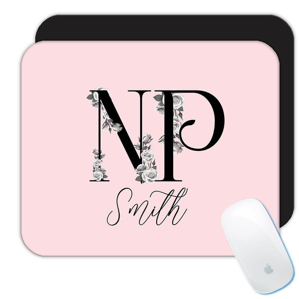 Nurse Practitioner Personalized : Gift Mousepad Boho Floral Name Nursing