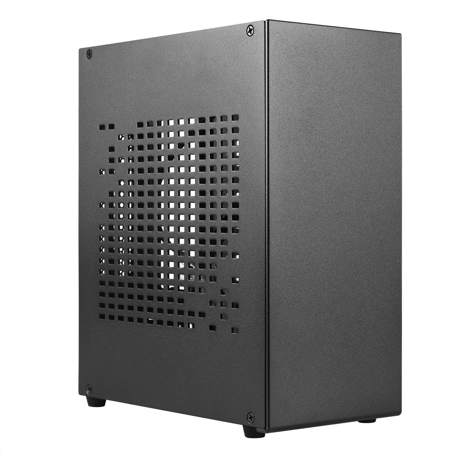 Aluminum HTPC Mini ITX PC Case with PCIE 4.0 Cable 20cm, Mini ITX Chassis