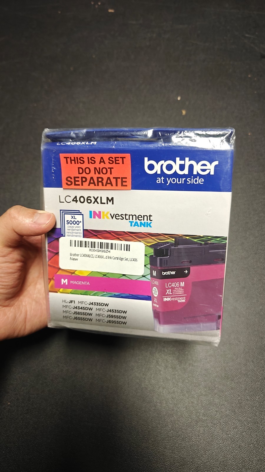 Sealed Genuine 3pk Brother LC406XL C, M, Y 3-Color High Yield combo Exp 27-28